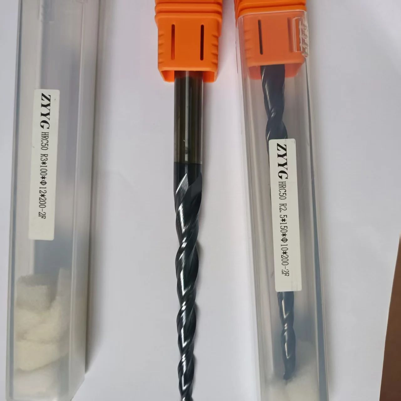 Cnc Router Bit - 1 SZT. Frez kulisty stożkowy R3*150mm*D12*200L*2F*HRC50