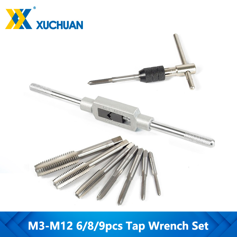 Cnc Router Bit - 6/8/9 sztuk M3-M12 zestaw wierteł do