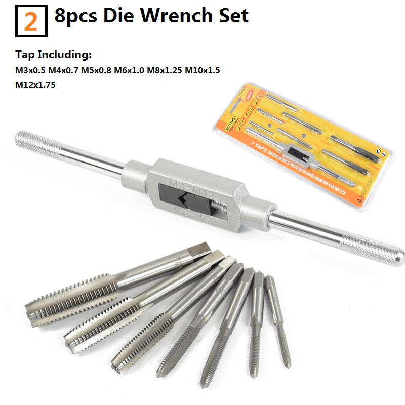 6/8/9 sztuk M3-M12 zestaw wier – Cnc Router Bit recenzja i cena