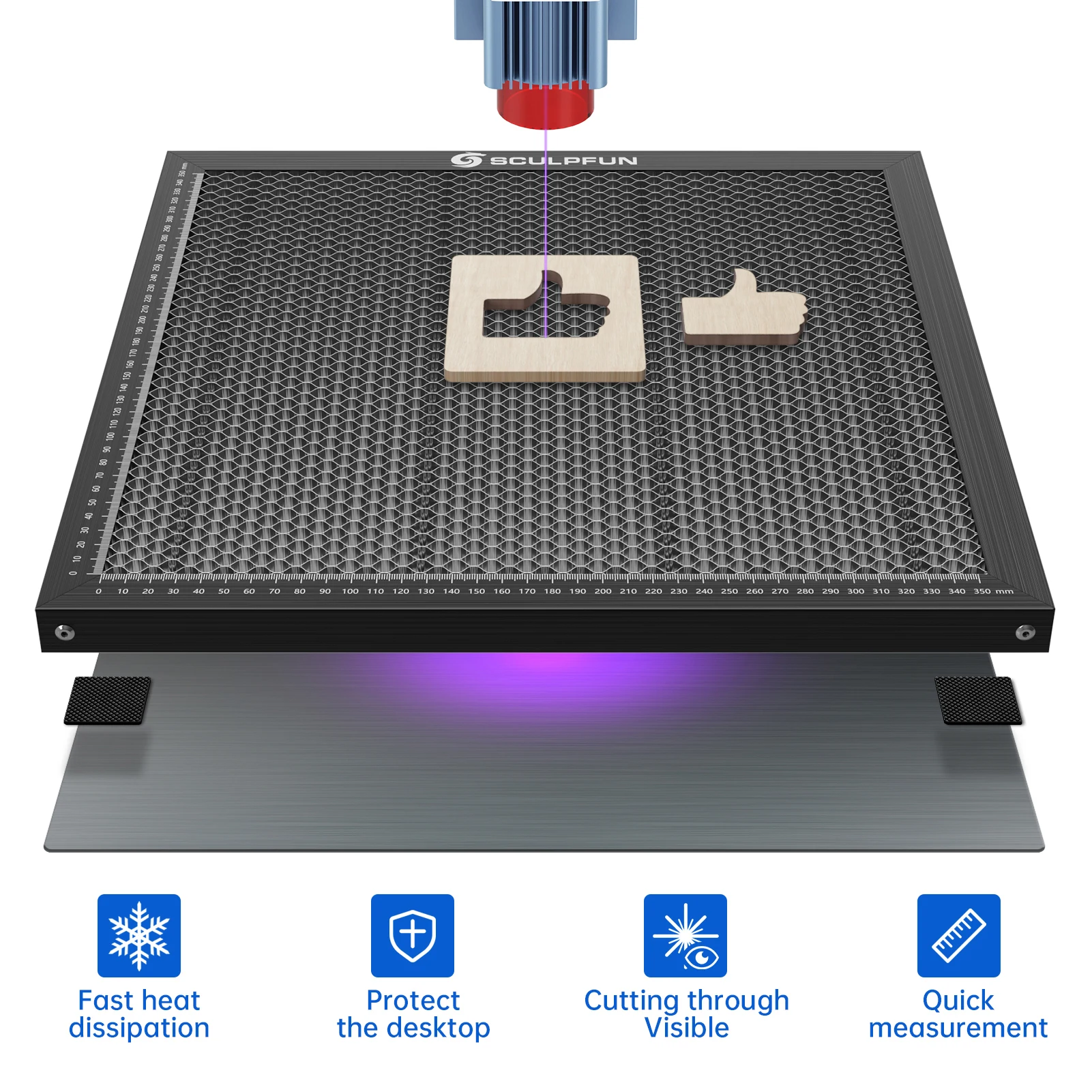 Łóżko robocze do grawerowania  – Honeycomb Laser Bed recenzja i cena